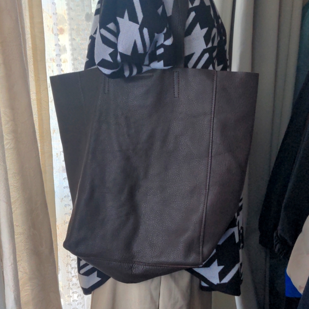 Brown Leather Tote Bag